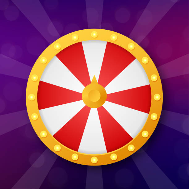 illustrations, cliparts, dessins animés et icônes de roulette 3d fortune. taille de roue pour le jeu et gagner le jackpot. concept de casino en ligne. marketing de casino internet. illustration de stock de vecteur. - wheel incentive winning award