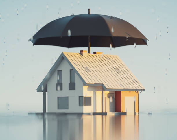 House insurance, 3d Render House insurance, 3d Render household insurance stock pictures, royalty-free photos & images