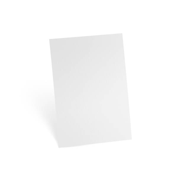 istock A4 paper on isolated white background, mock up template ready for your design, 3d illustration 1220592201
