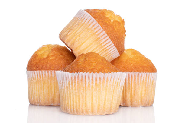 istock Baked muffin on white 1220618854