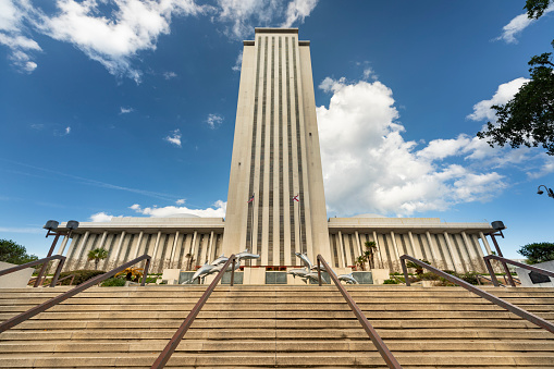 House and government Senate chambers in the capital of Tallahassee Florida USA