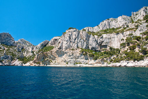 Landscape of the Calanques national park in Marseille Cassis - Southern France