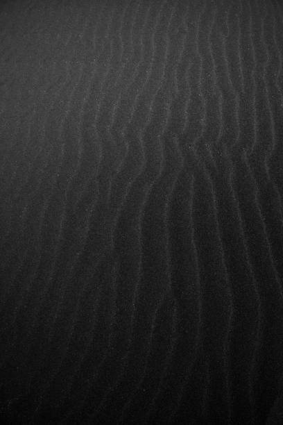 istock Texture of black sand beach in Iceland 1220626341