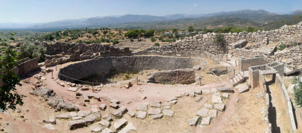 istock The Grave Circle A in Mycenae, Greece, Europe 1220632773