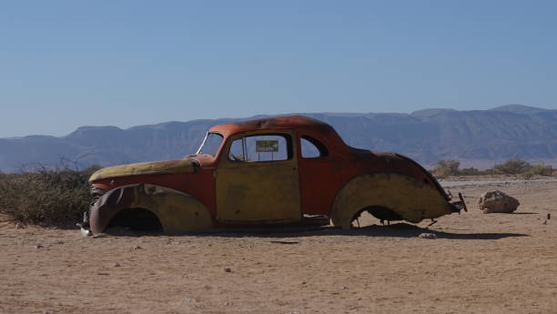 istock Classic American Car - abandoned in desert 1220632826