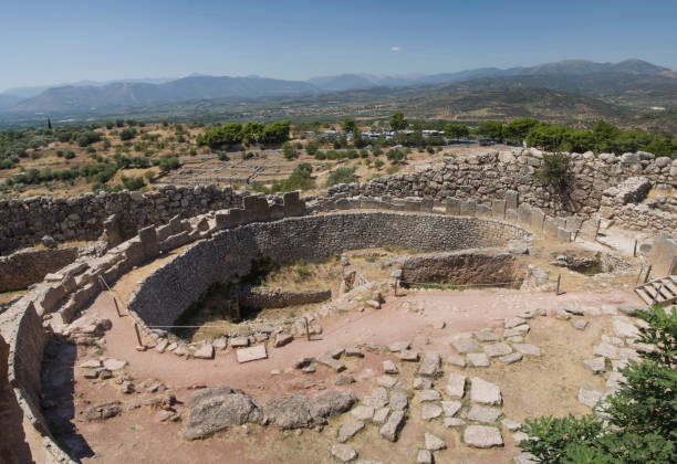 istock The Grave Circle A in Mycenae, Greece, Europe 1220633753