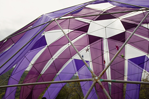 Mobile Dome Decoration Design A Geodesic Dome Tents A Hemispherical Thinshell Structure ...