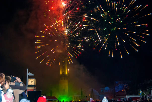 istock New Years Eve fireworks at Warnemunde in Germany 1220637227