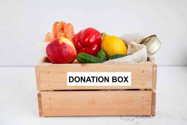 istock Donation box with food 1220641315
