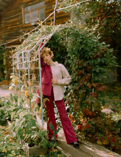 istock Woman resting in the garden 1220641689