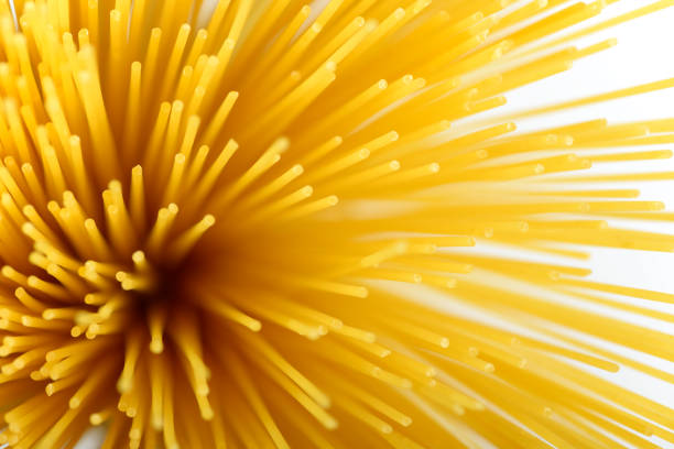 Selective focus on Italian spaghetti