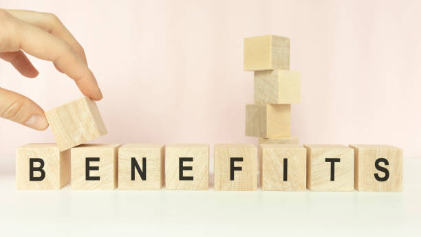 istock benefits word written on wood block on a light background 1220646513