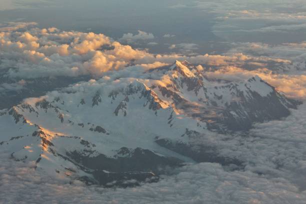 istock Stunning Mount Cook in the Sunset from above 1220649885