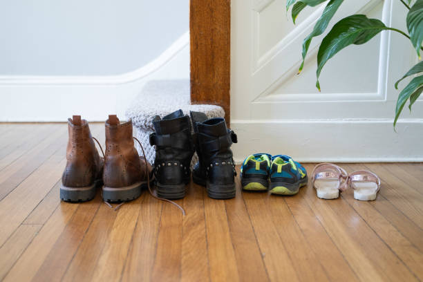 istock Family coats and shoes 1220649923