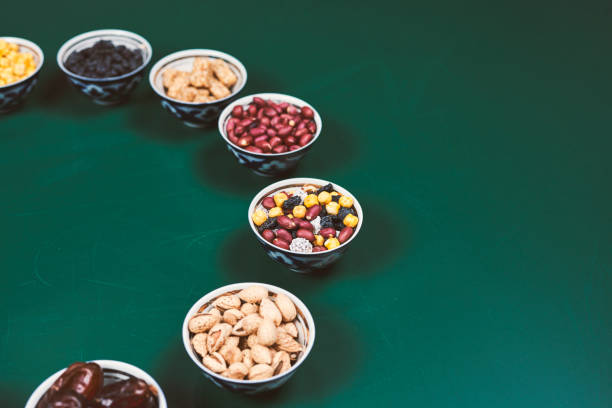 istock Little cups filled with iftar sweets and snacks 1220652038
