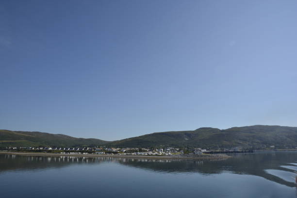 istock Ullapool from ferry to Stornoway showing caravan park 1220659840