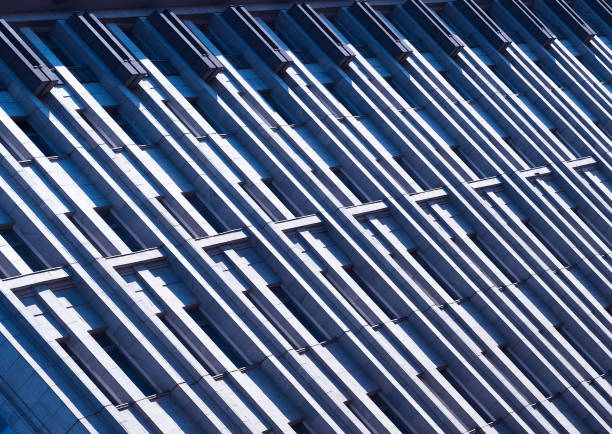 istock Diagonal lines of minimalistic building background 1220659932