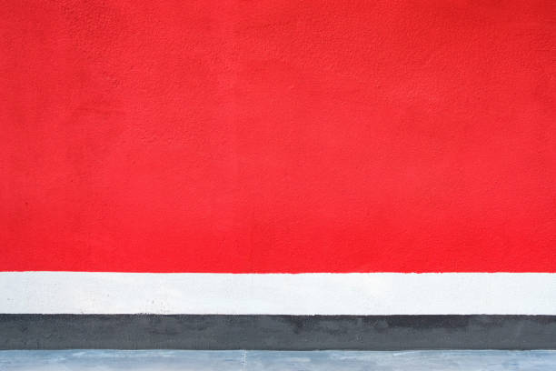 istock red wall with white and black stripes 1220663058