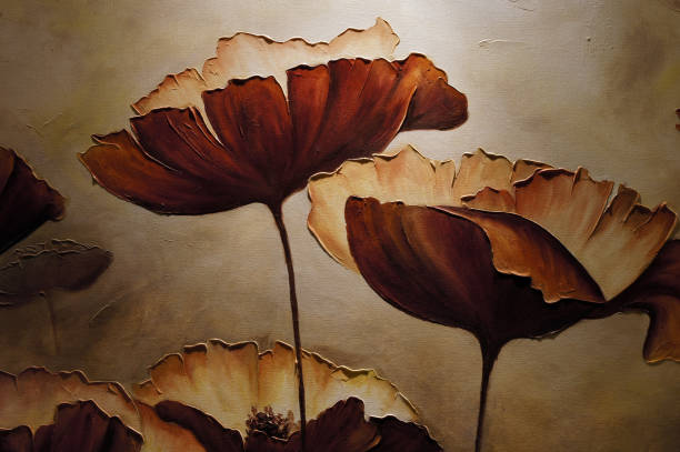 istock Painting poppies with artificial light 1220663981