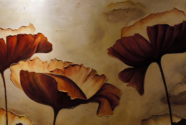 istock Painting poppies with artificial light 1220663983