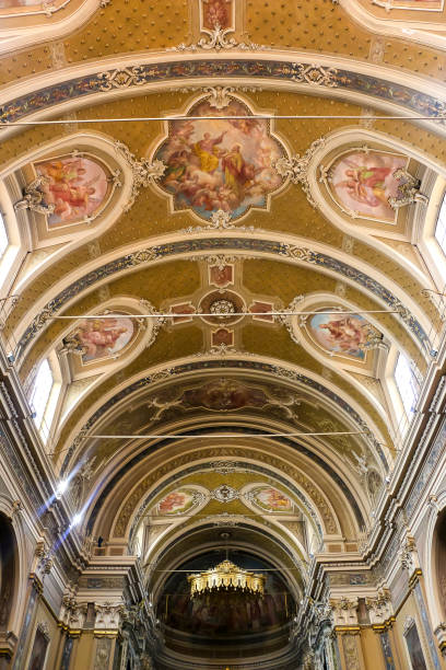 istock Interiors of Catholic Church (Parish of St. Peter and Paul the Apostles of Verolavecchia). 1220666049