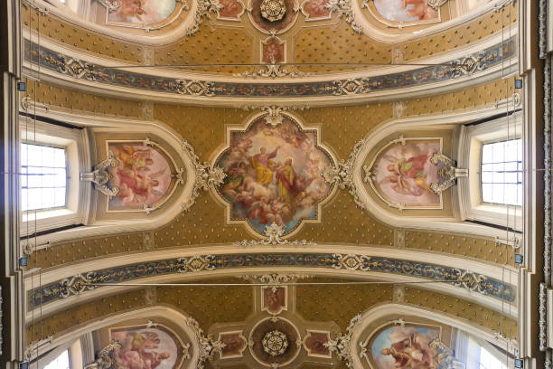 istock Interiors of Catholic Church (Parish of St. Peter and Paul the Apostles of Verolavecchia). 1220666132