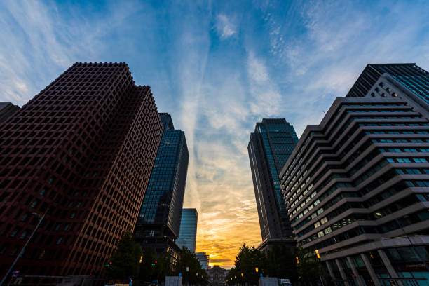 istock The sky at daybreak in Tokyo, Japan. 1220671349