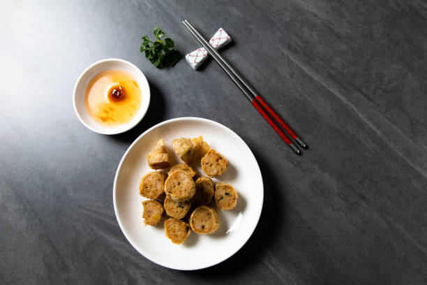 istock Chinese snacks. chinese steamed dumpling 1220681834