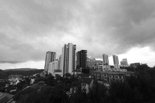 istock Stormy weather in an urban landscape 1220682884