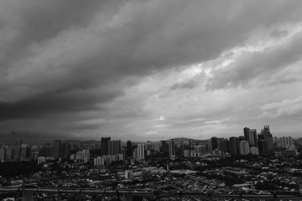 istock Stormy weather in an urban landscape 1220682887