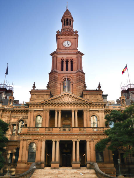 istock Sydney town hall on a nice sunny clear blue skies 1220683633
