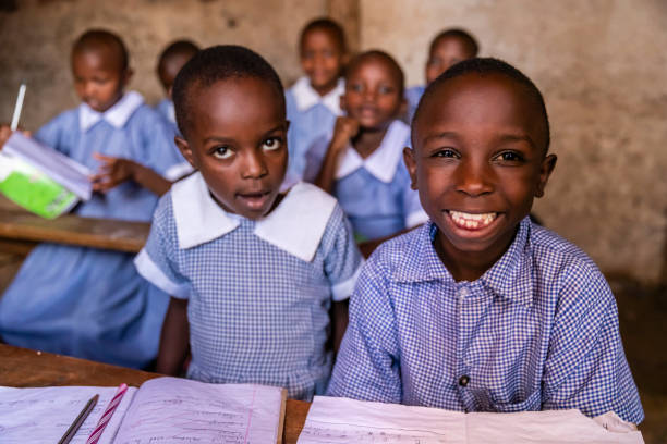istock African children learning during English class, orphanage in Kenya 1220689582