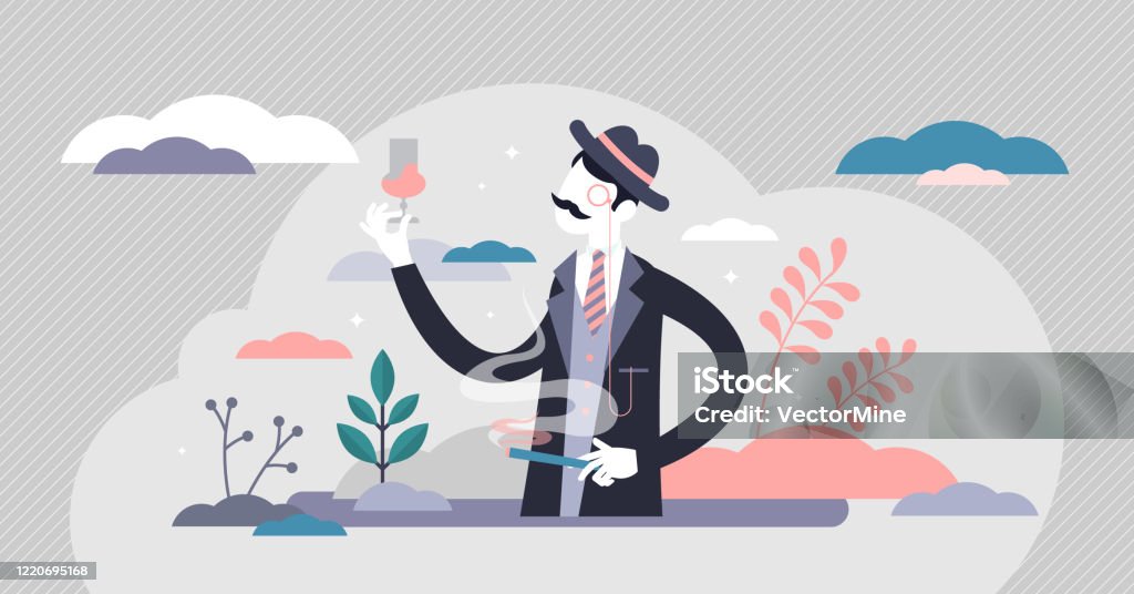 Snob Graphics Snobbery Vector Illustration Snob Personality Flat Tiny Persons Concept ...