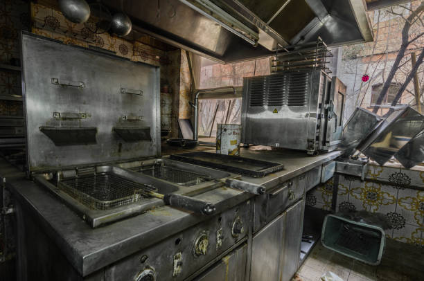 istock Old fryer in a kitchen 1220696498
