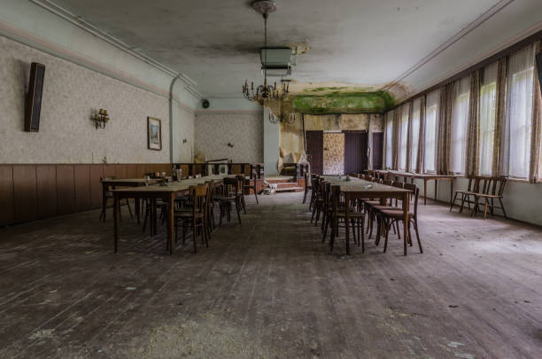 istock Wooden ballroom in a inn 1220696499