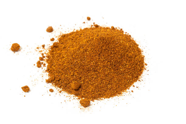 istock Pile of Fish Masala Powder white background 1220698000