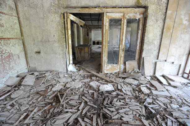 istock Hall of abandoned hotel Chernobyl 1220705652