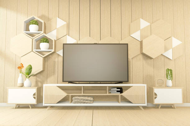 istock Tropical style - japanese room interior - minimal design. 3d rendering 1220711170