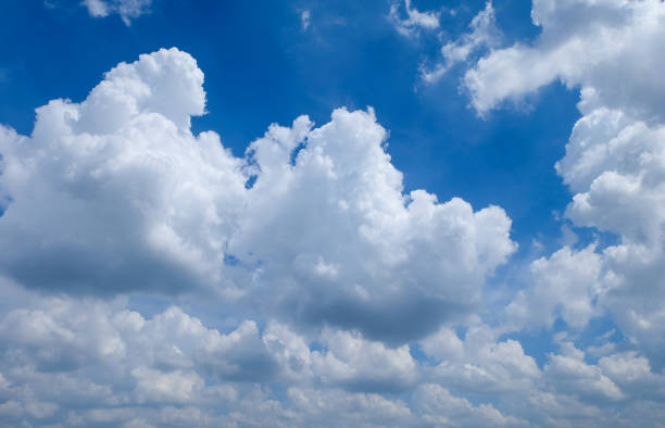 istock White cloud and Beautiful  with blue sky background. 1220711336