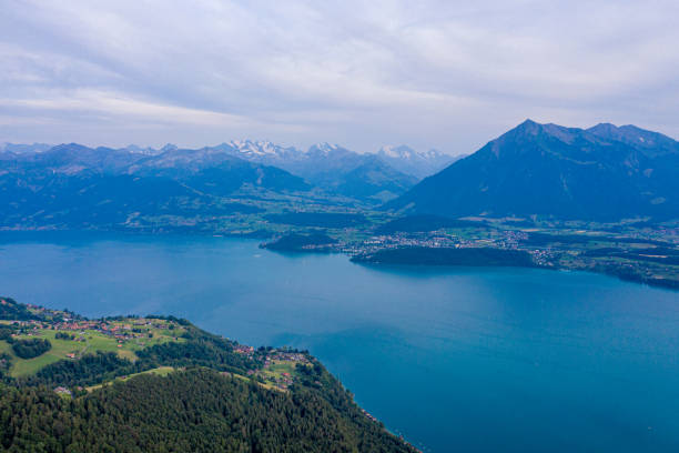 istock Famous Lake Thun in Switzerland from above 1220711549