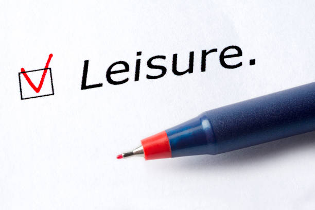 istock The word leisure is printed on a white background. 1220716757