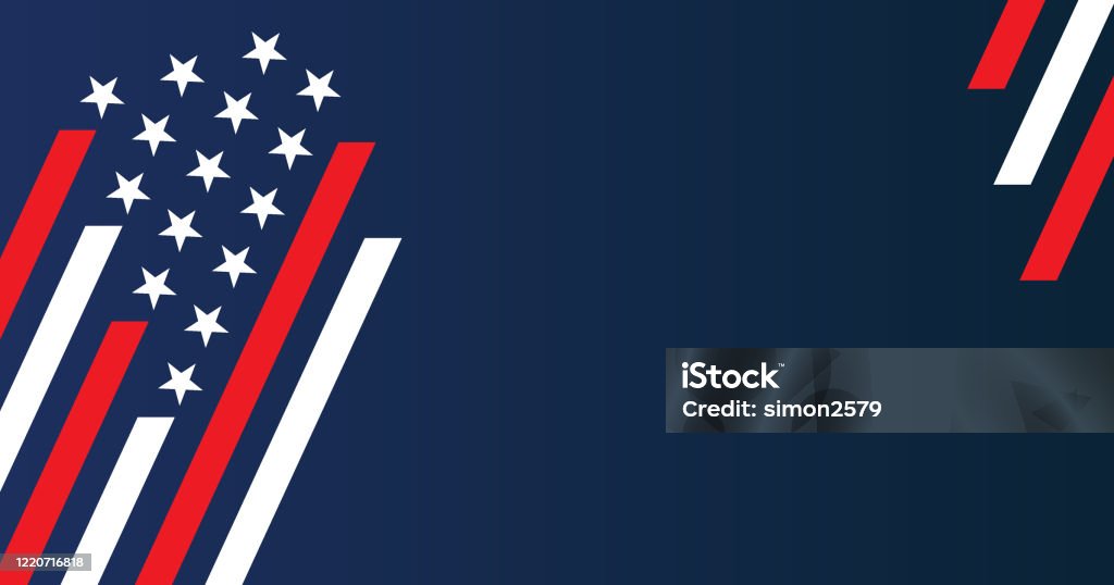 미국 별과 줄무늬 배경 - 로열티 프리 미국 국기 벡터 아트