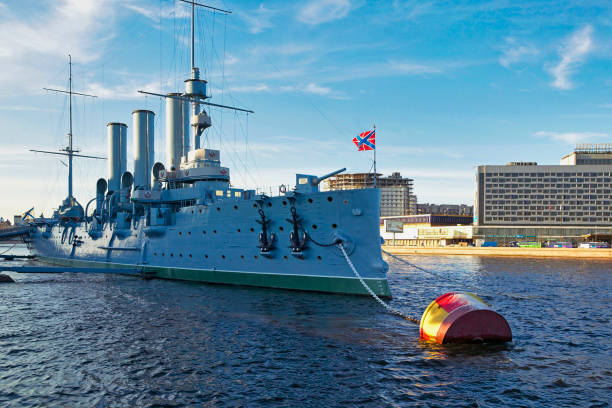 Museum Battleship Aurora in Sankt Petersburg, Russian Federation, 10. August 2004