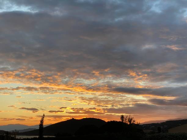 istock Sunrise in Corsica balagne reflection 1220718643