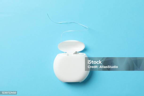 Open Dental Floss Container Isolated On White Background Stock Photo -  Download Image Now - iStock