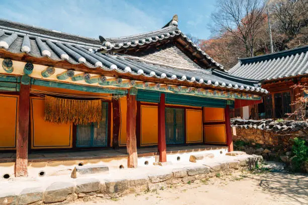 Gaesimsa Temple Korean traditional architecture in Seosan, Korea