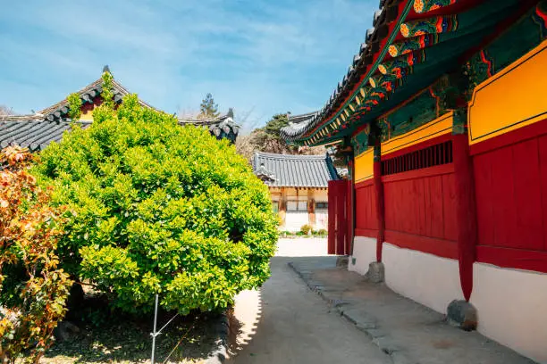 Gaesimsa Temple Korean traditional architecture in Seosan, Korea