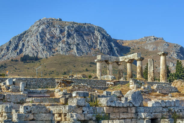 istock Temple of Apollo in ancient Corinth, Greece 1220724795