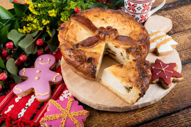 istock Cute Christmas gingerbread desserts, Authentic Christmas Brunch. 1220725539