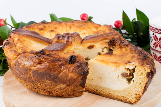 istock Traditional Romanian Easter table, homemade sweetbread 1220728447